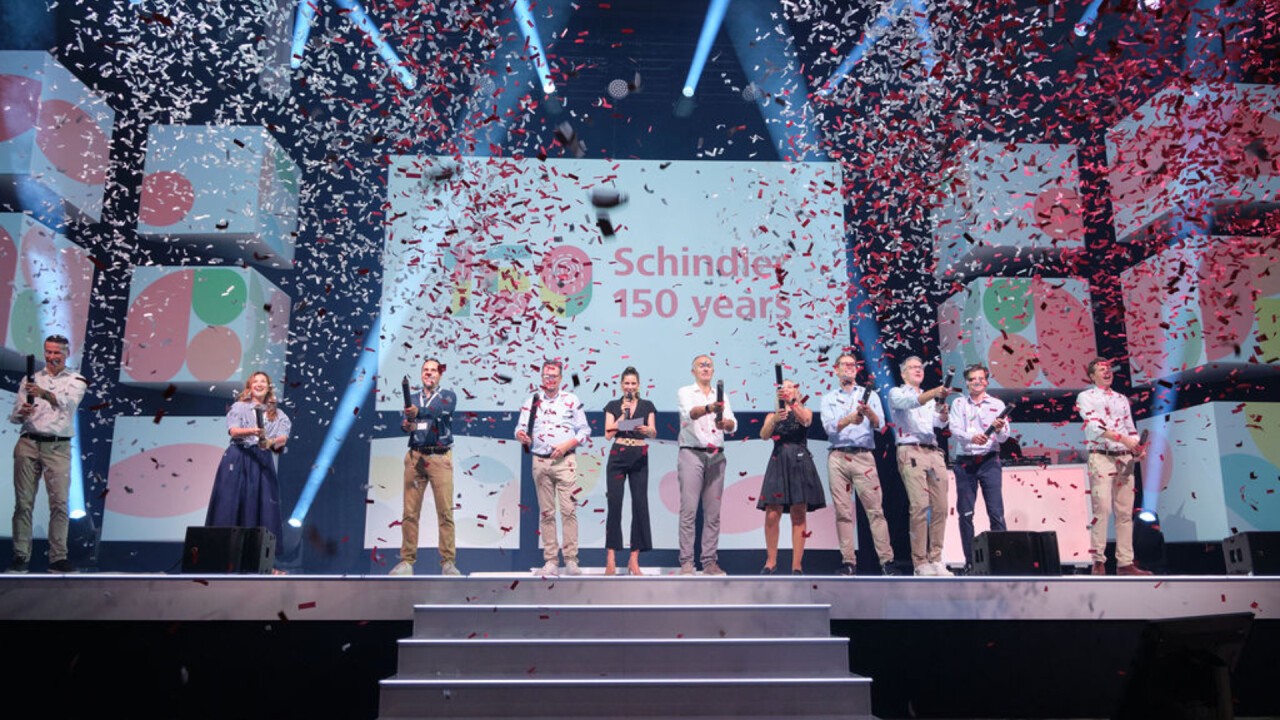 Schindler feierte ihr 150-jähriges Bestehen mit einem grossen Mitarbeiterfest bei der Messe Luzern.